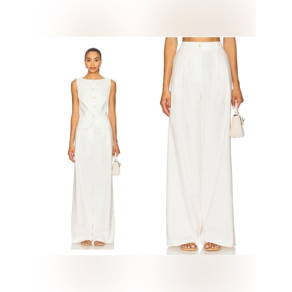 NWT Lovers and Friends Jackie Pant in White Linen